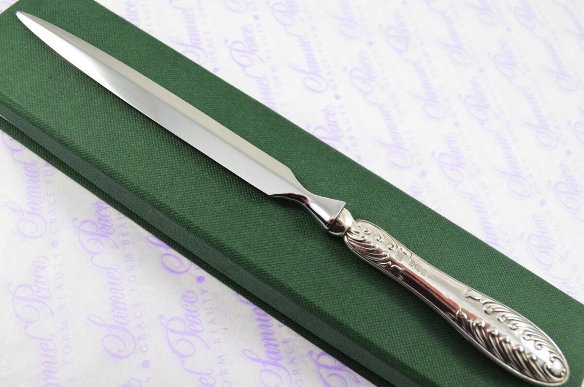 Cooper Bros Sheffield Sterling Silver Handled Letter Opener/Paper knife Callender Pattern 1909