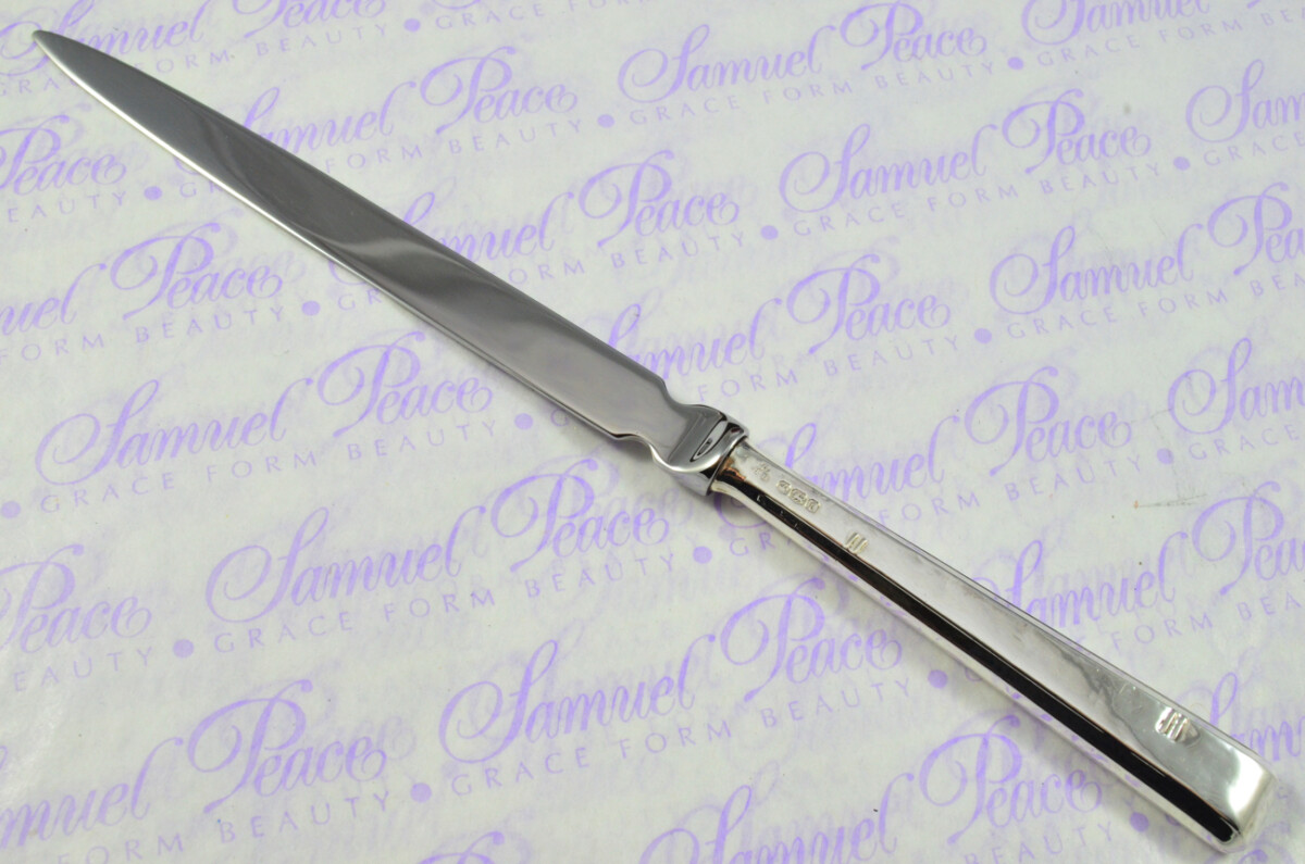 Charles Henry Biggin Sheffield Sterling Silver Handled Letter Opener Bowdon Pattern 1936 Cased - Image 3