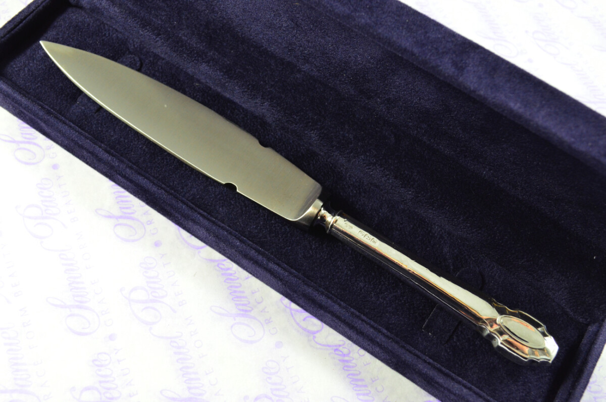 Henry Wigfall Mirror Pattern Sterling Silver Letter Opener Sheffield 1914 - Image 3