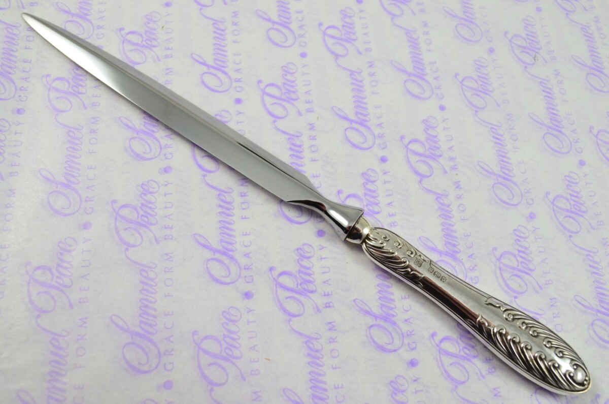 Cooper Bros Sheffield Sterling Silver Handled Letter Opener/Paper knife Callender Pattern 1909 - Image 2