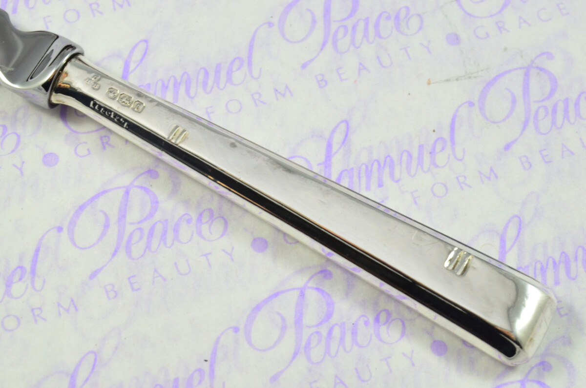 Charles Henry Biggin Sheffield Sterling Silver Handled Letter Opener Bowdon Pattern 1936 Cased - Image 4