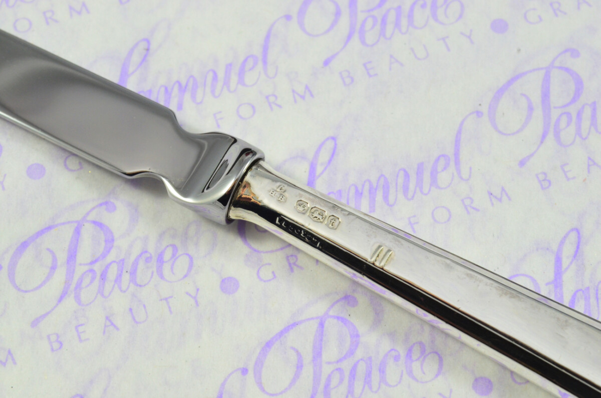 Charles Henry Biggin Sheffield Sterling Silver Handled Letter Opener Bowdon Pattern 1936 Cased - Image 5