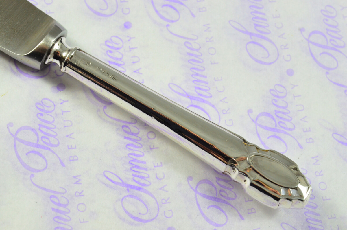 Henry Wigfall Mirror Pattern Sterling Silver Letter Opener Sheffield 1914 - Image 5