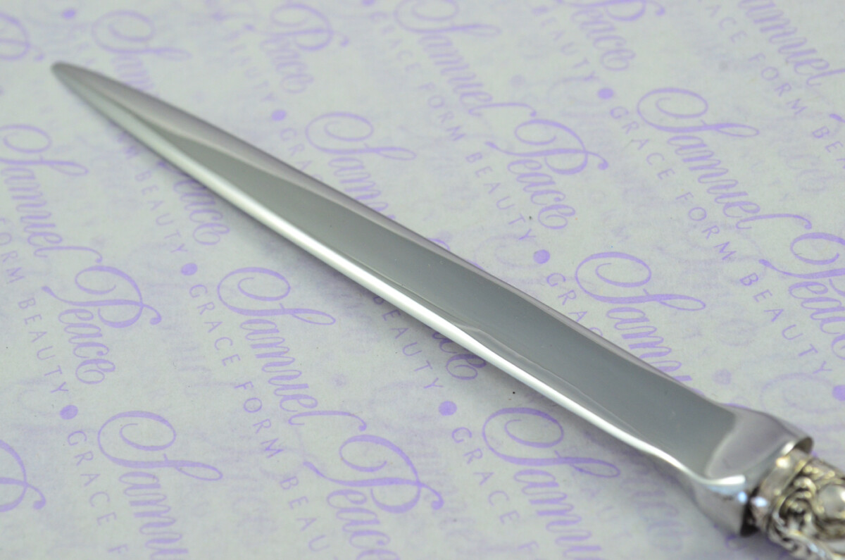 Henry Greaves Carved Mother of Pearl Handled Letter Opener Sheffield 1906 Cased - Image 5
