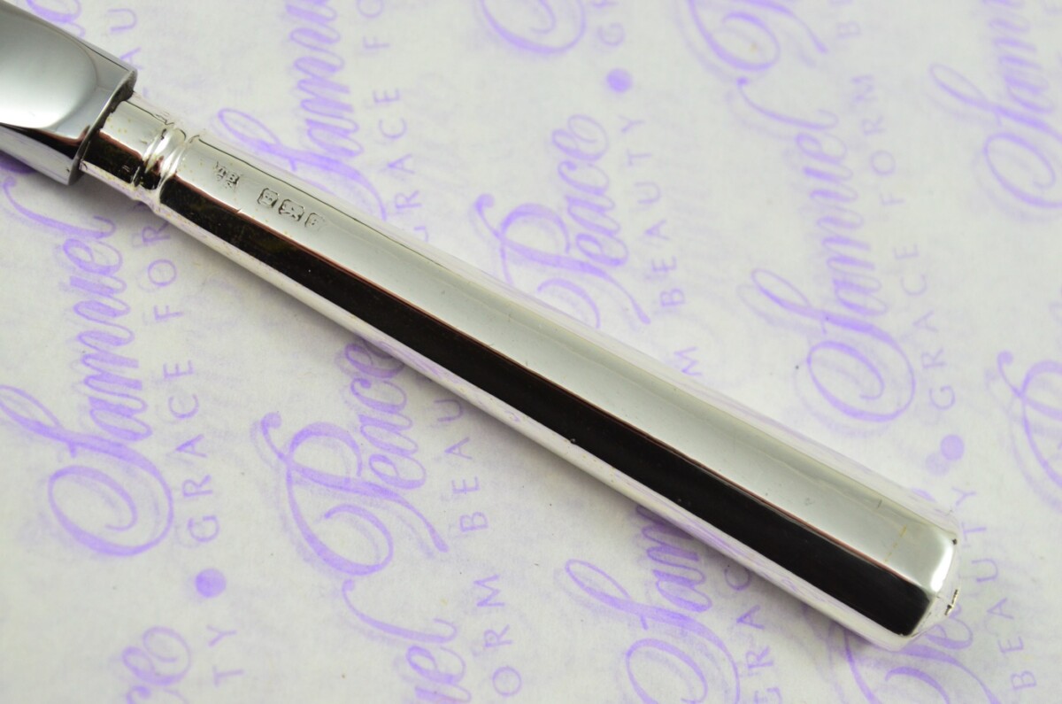 Thomas Bradbury & Sons Sheffield Sterling Silver Handled Letter Opener/Paper knife Comrie Pattern 1910 - Image 3
