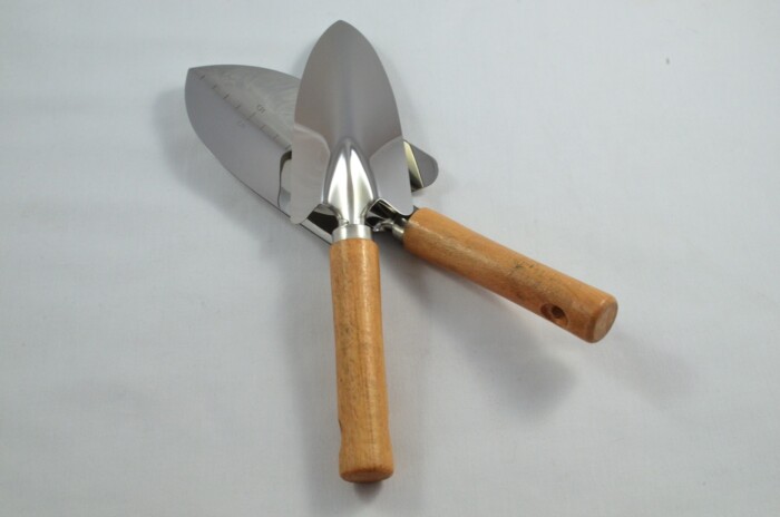 NEW Premium Stainless Steel Wooden Handled Gardening Trowel Set Free Engraving