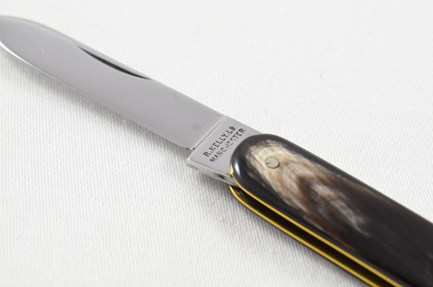 Manchester R. Kelly 2 Piece Buffalo Horn Handled Pen Knife c.1940 - Image 4