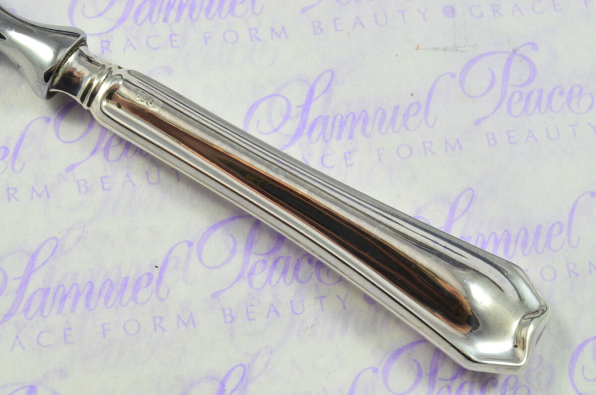 John Yates Sheffield Sterling Silver Handled Letter Opener Helmshore Pattern 1918 Cased - Image 4
