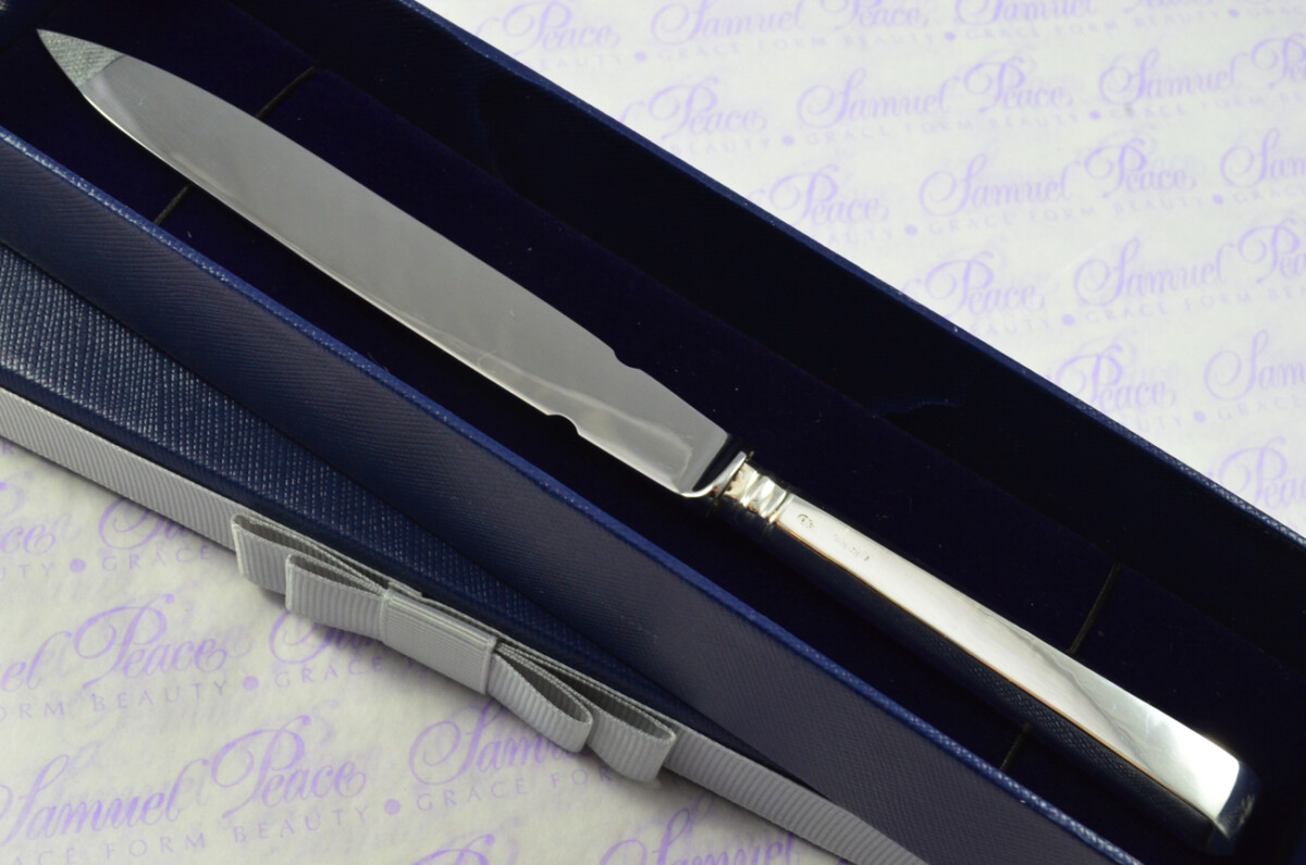 John Yates Sheffield Sterling Silver Handled Letter Opener Holborn Pattern 1916 Cased - Image 2