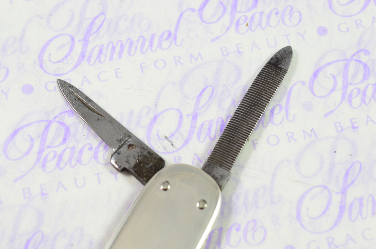 Walker & Hall Silver Scaled 3 Bladed Fully Restored Sheffield Made Pen/Pocket Knife 1926 - Image 6