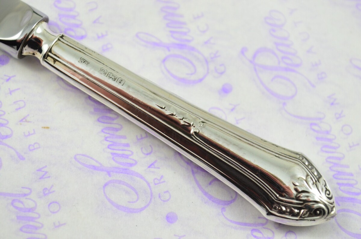 William Yates Sheffield Sterling Silver Handled Letter Opener/Paper knife Regent Pattern 1924 - Image 3