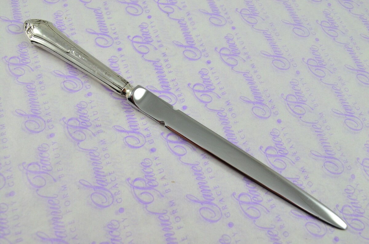 William Yates Sheffield Sterling Silver Handled Letter Opener/Paper knife Regent Pattern 1924 - Image 4