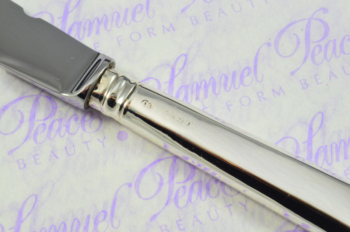 John Yates Sheffield Sterling Silver Handled Letter Opener Holborn Pattern 1916 Cased - Image 5