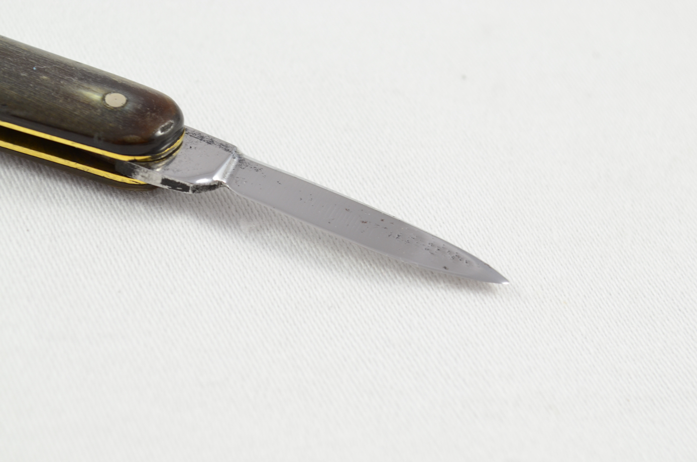 J. Milner 2 Piece Buffalo Horn Handled Pen Knife c.1920 Sheffield - Image 3