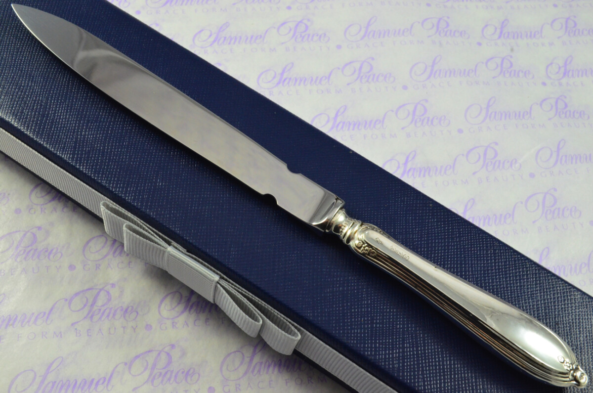 John Biggin Sheffield Sterling Silver Handled Letter Opener Keelham Pattern 1917 Cased