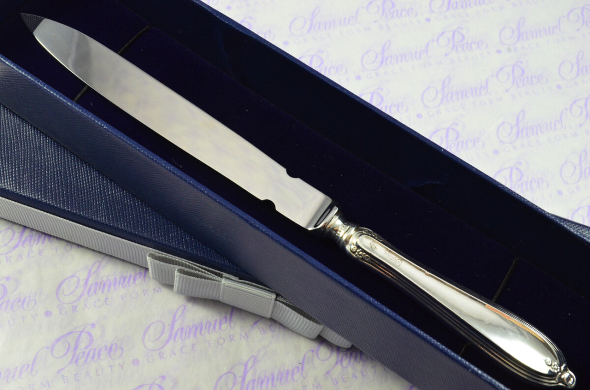 John Biggin Sheffield Sterling Silver Handled Letter Opener Keelham Pattern 1917 Cased - Image 2