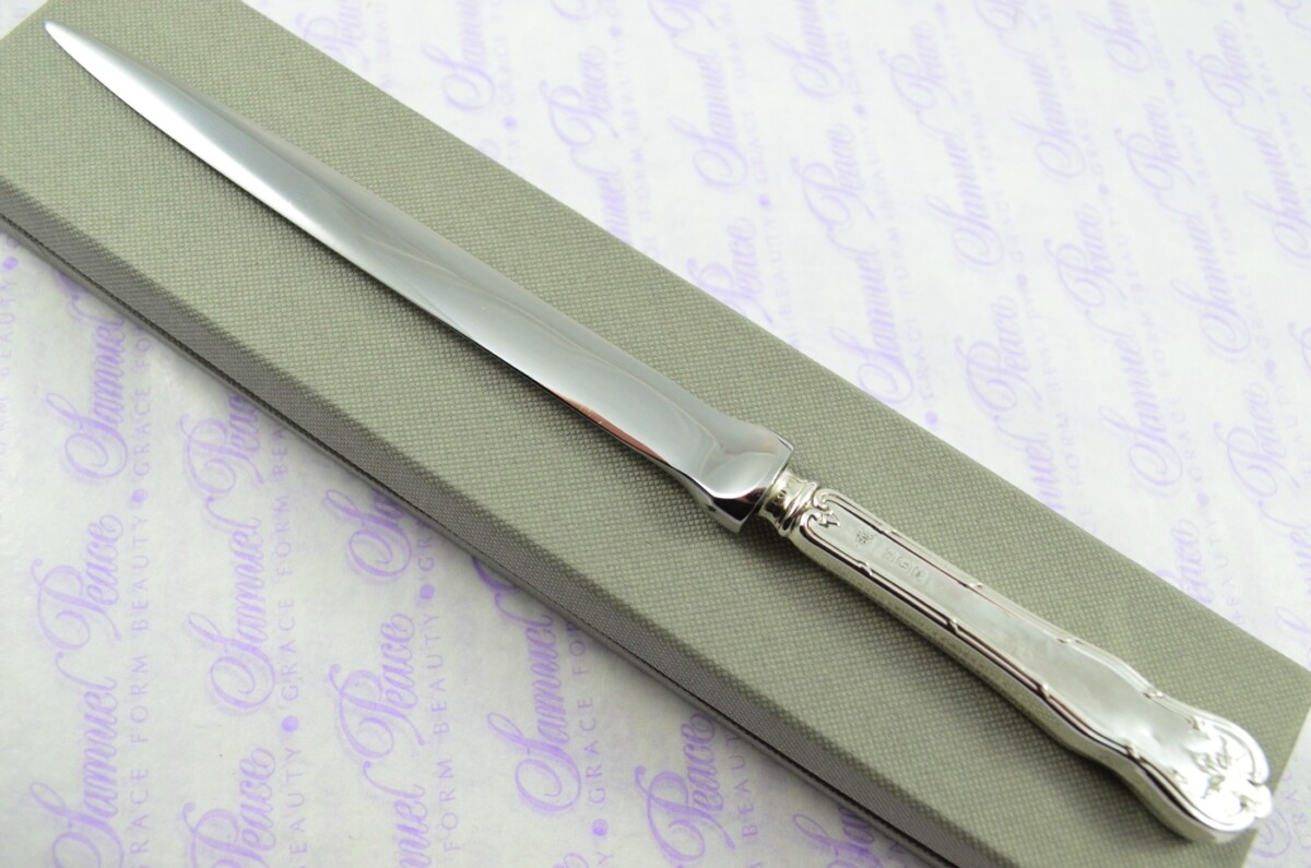 James Deakin Sheffield Sterling Silver Handled Letter Opener/Paper knife Fern Pattern 1910