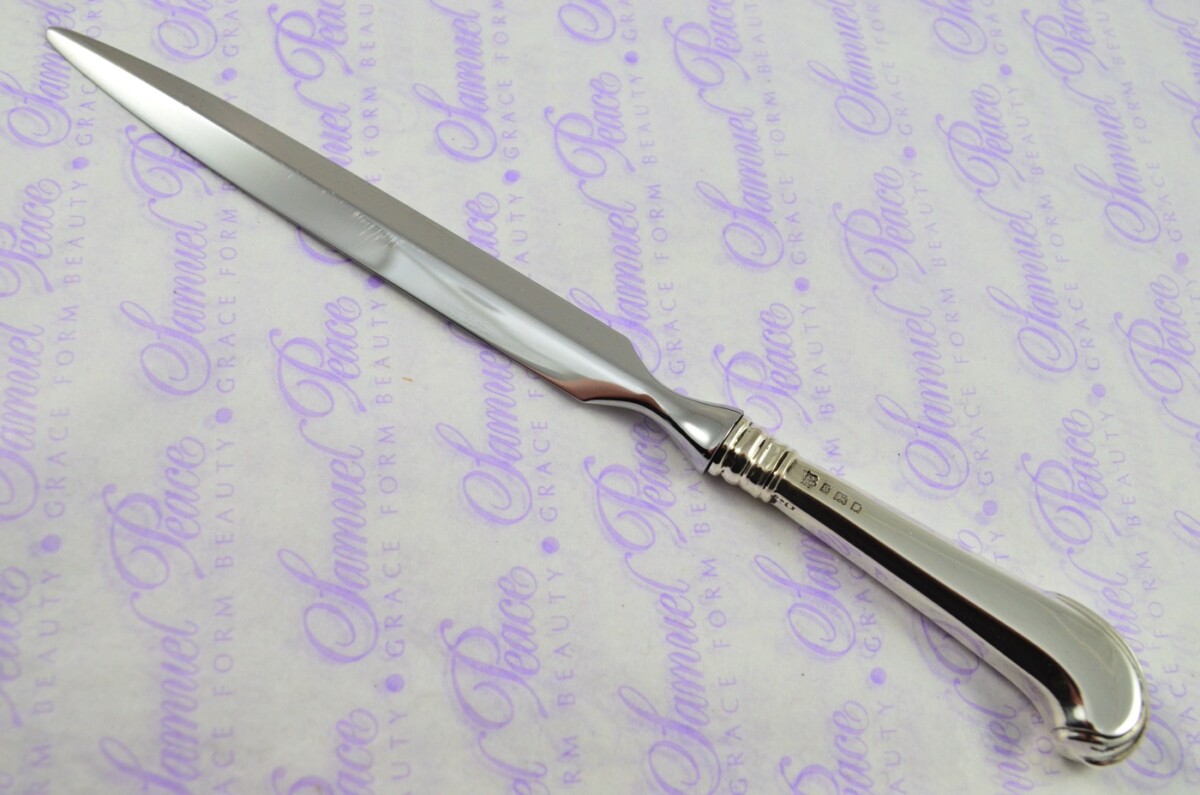 R.C. London Silver Handled Letter Opener/Paper knife Octagonal Pistol Pattern 1933 - Image 2