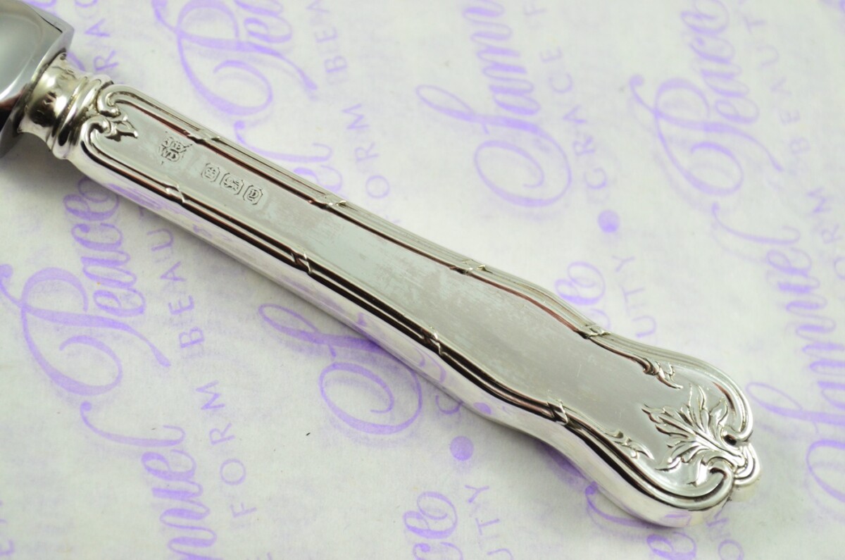 James Deakin Sheffield Sterling Silver Handled Letter Opener/Paper knife Fern Pattern 1910 - Image 3