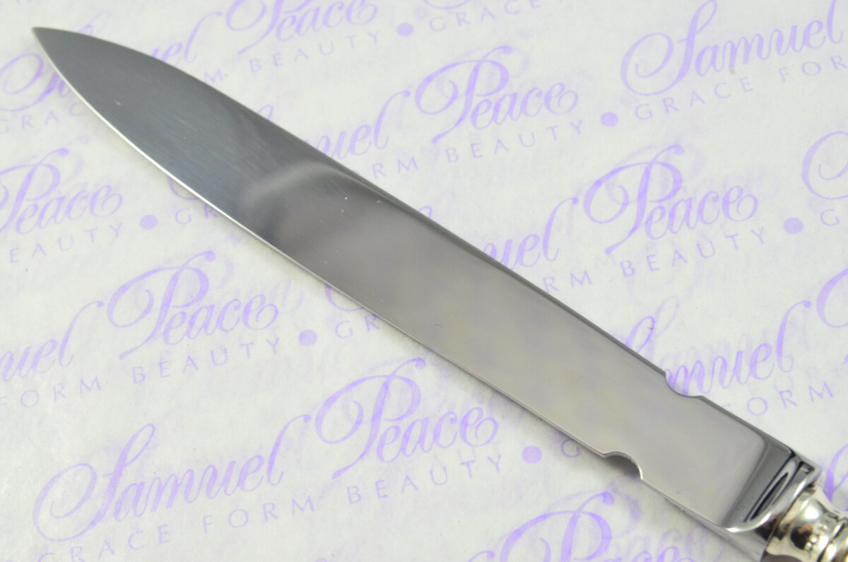 John Biggin Sheffield Sterling Silver Handled Letter Opener Keelham Pattern 1917 Cased - Image 7