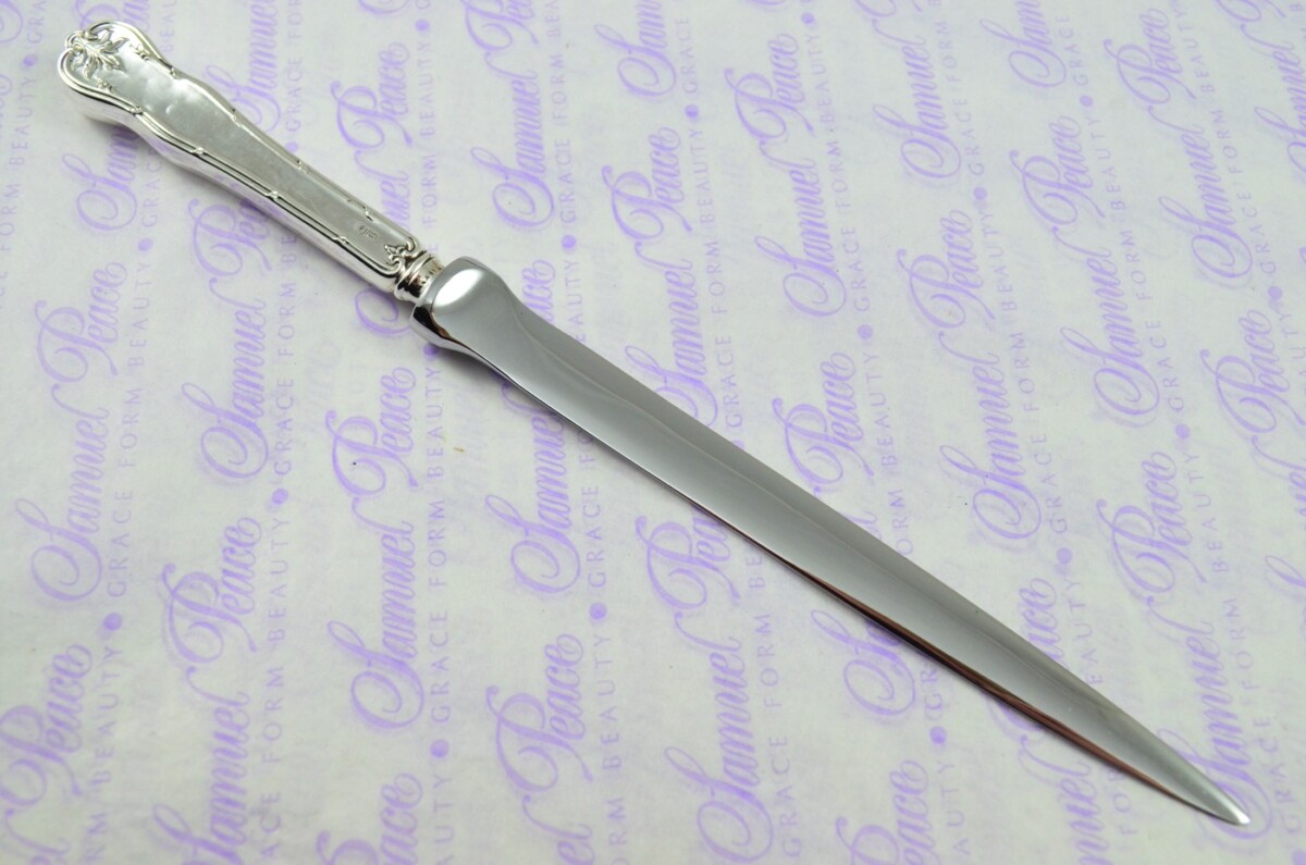 James Deakin Sheffield Sterling Silver Handled Letter Opener/Paper knife Fern Pattern 1910 - Image 4