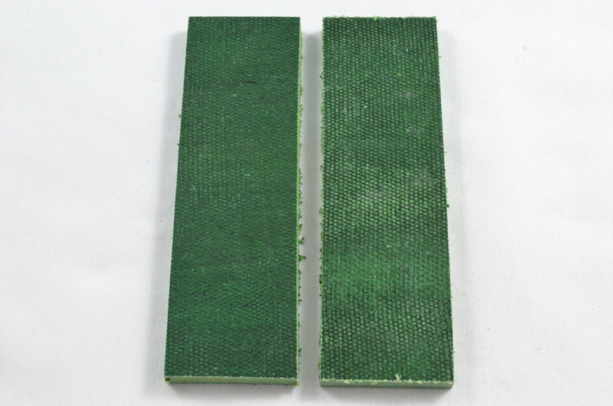 Pair of Forest Green Micarta Knife Scales Knife Making Parts Wood Blanks - Image 2
