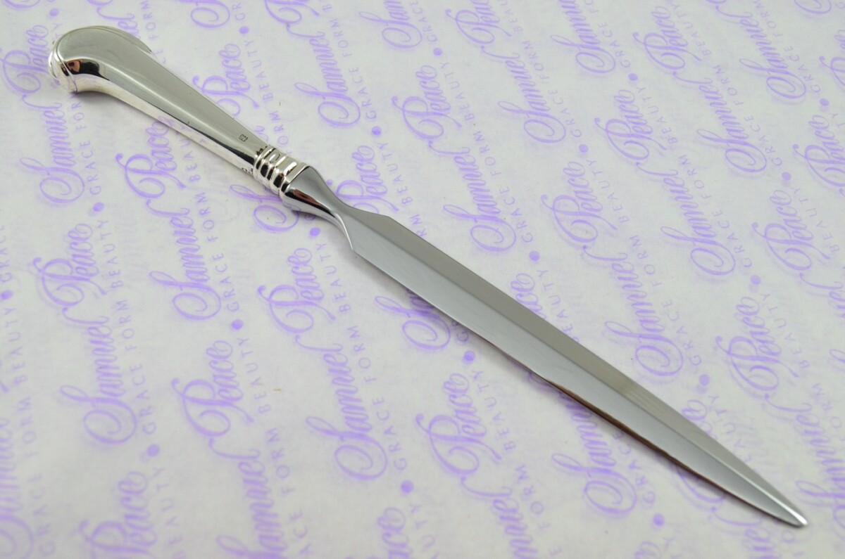 R.C. London Silver Handled Letter Opener/Paper knife Octagonal Pistol Pattern 1933 - Image 4