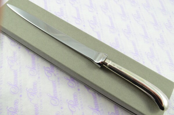 FCO & Co Sheffield Sterling Silver Handled Letter Opener/Paper knife Pistol Pattern 1910