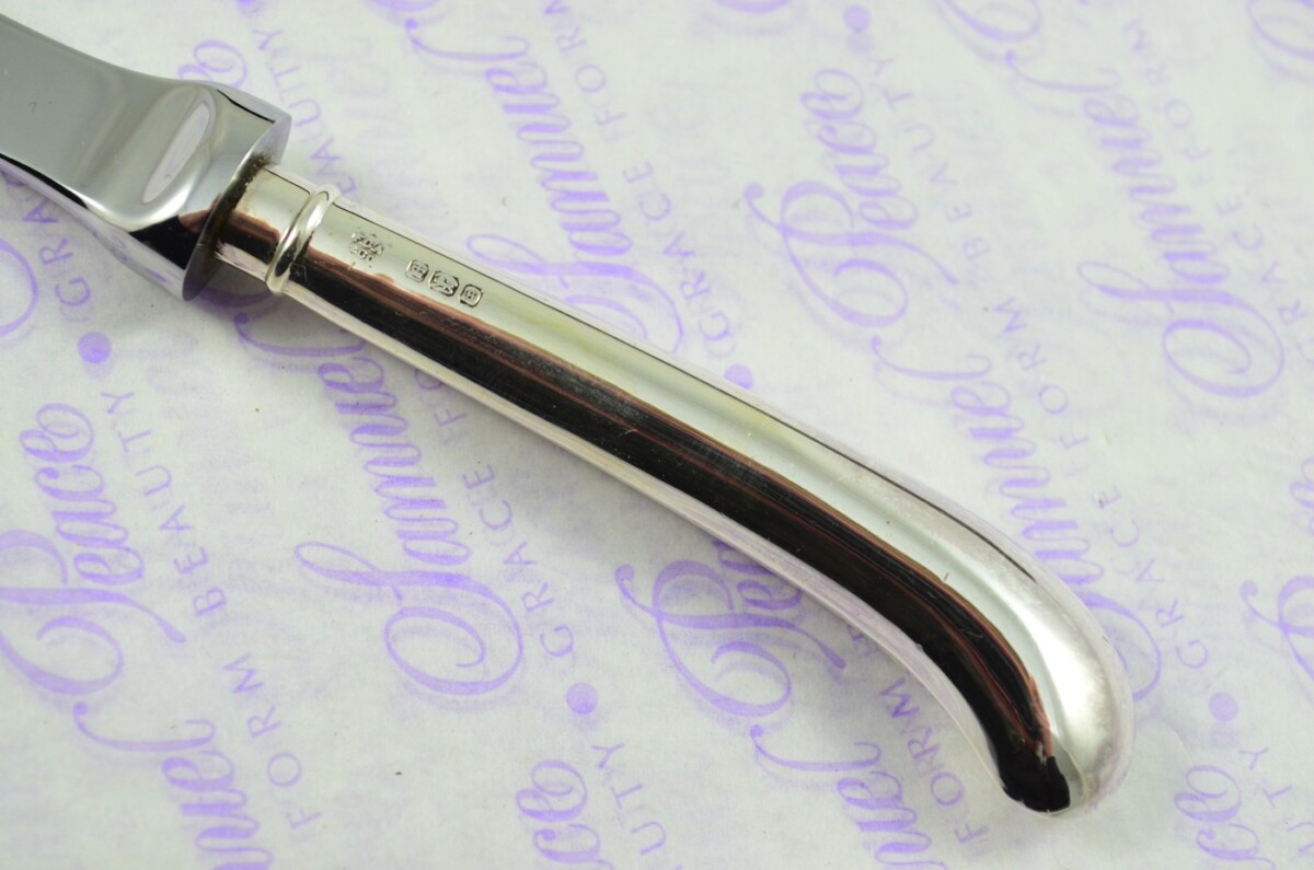 FCO & Co Sheffield Sterling Silver Handled Letter Opener/Paper knife Pistol Pattern 1910 - Image 2