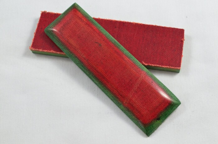 Pair of Festive Red Micarta Knife Scales Knife Making Parts Wood Blanks