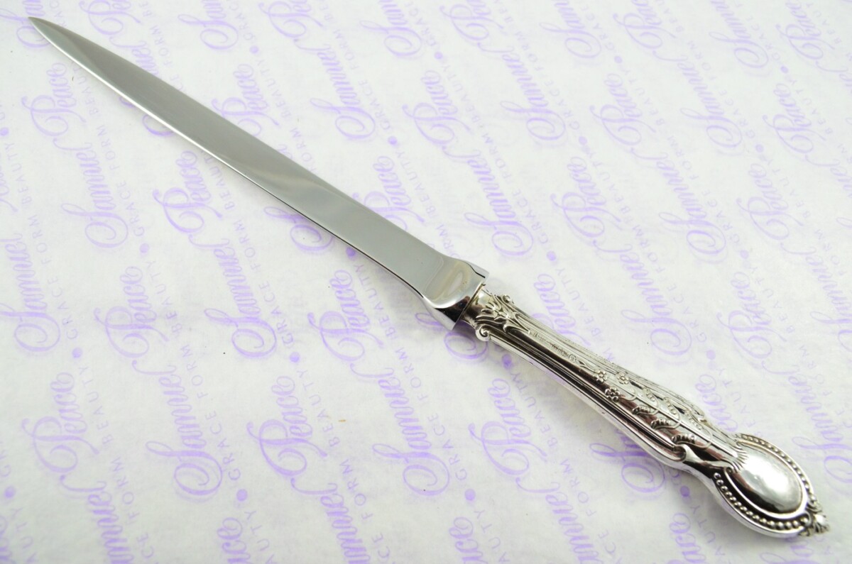 George Beatson Sheffield Sterling Silver Handled Letter Opener/Paper knife Colmonell Pattern 1928 - Image 2
