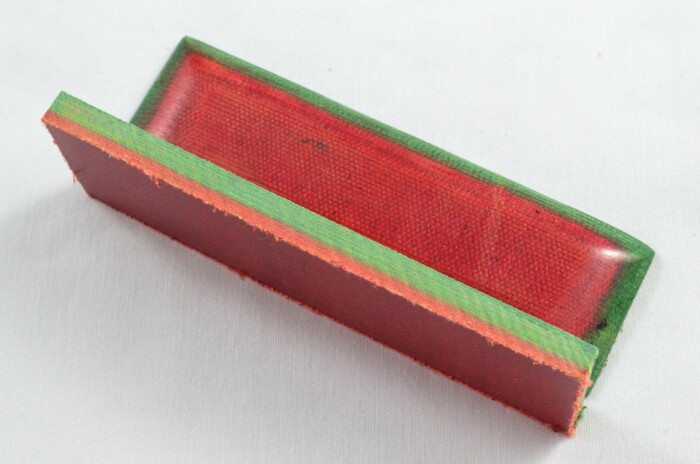 Pair of Festive Red Micarta Knife Scales Knife Making Parts Wood Blanks - Image 4