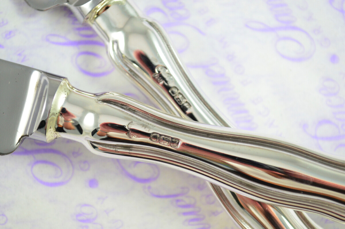 4 Table &  4 Dessert Knives Sterling Silver 1969 Dubarry Pattern J Dixon & Sons Sheffield Assayed - Image 4