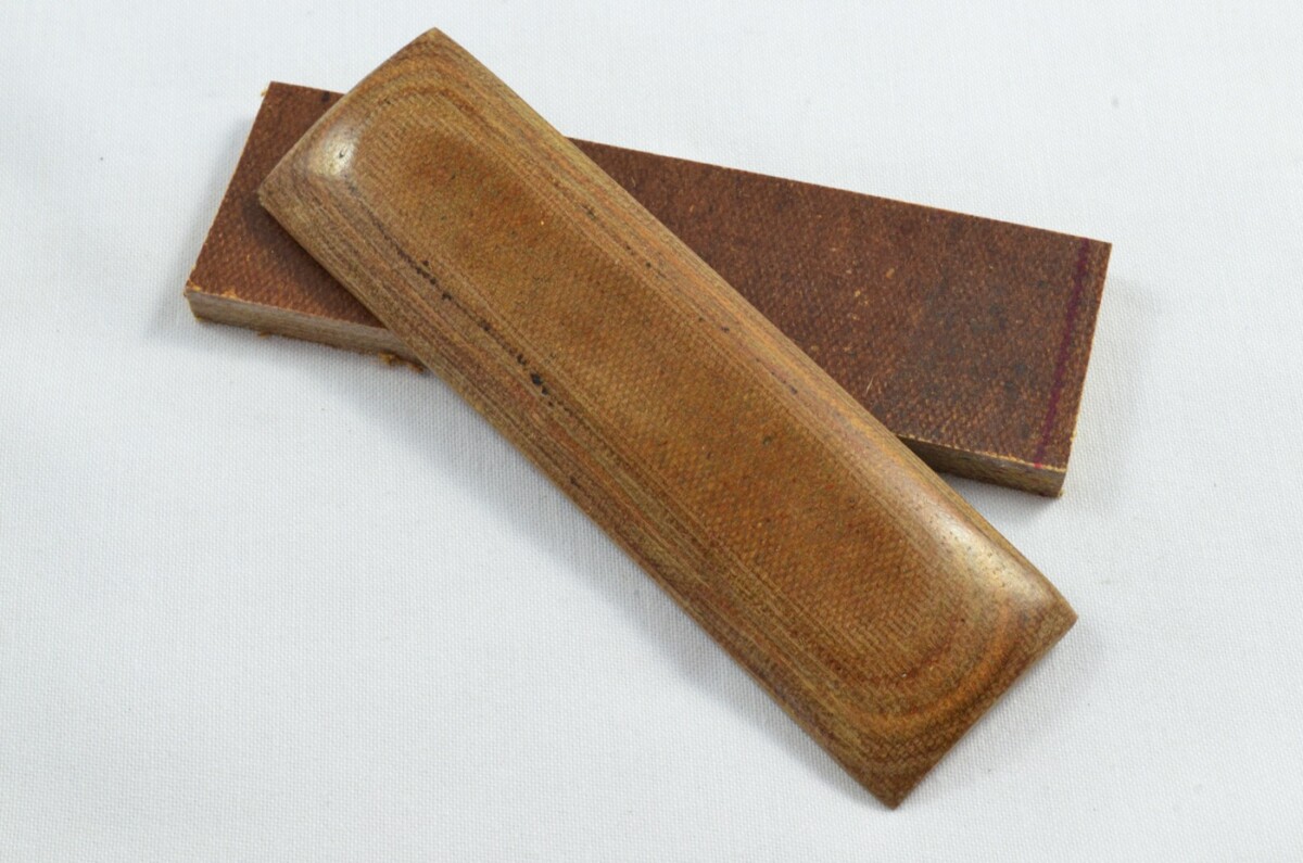 Pair of Desert Brown Micarta Wood Knife Scales Knife Making Parts Wood Blanks