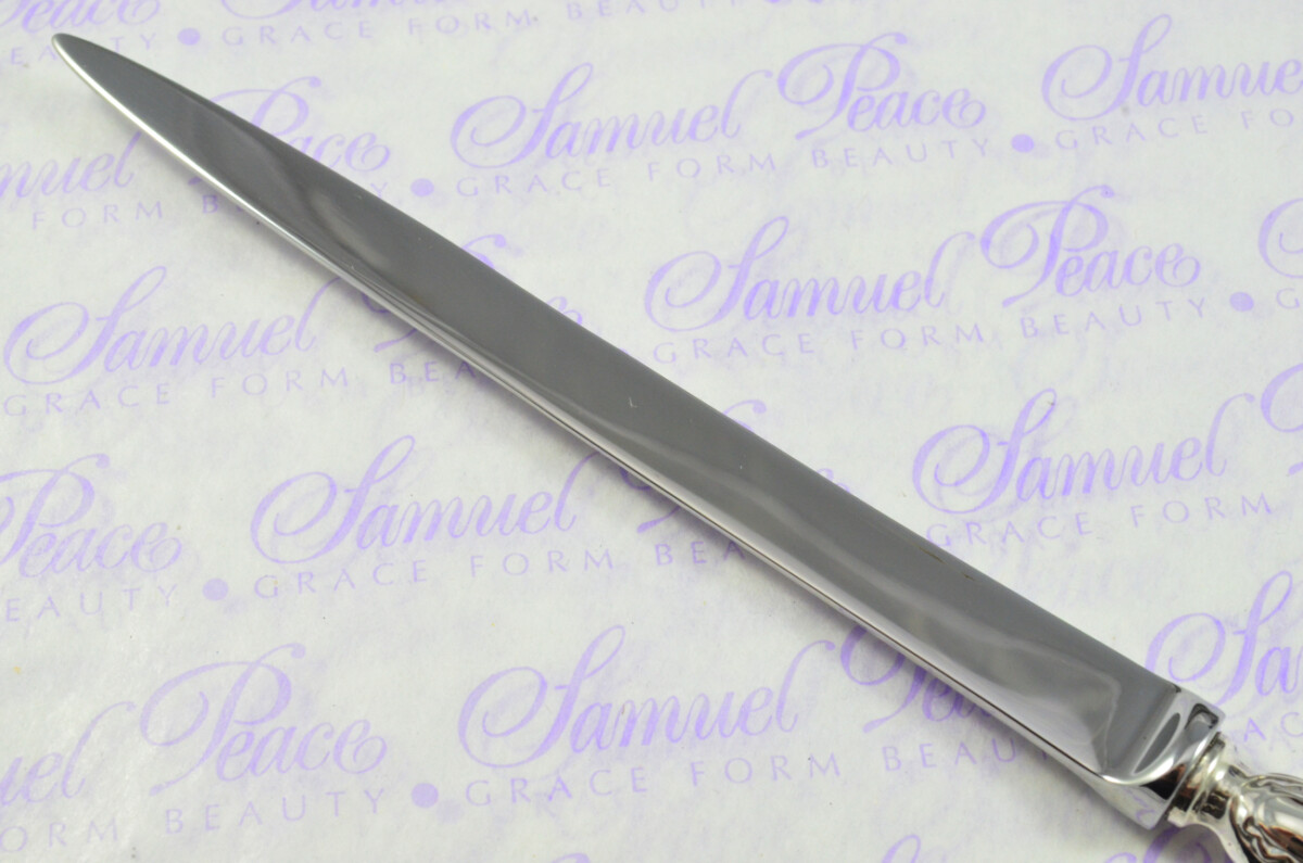 John Biggin Sheffield Sterling Silver Handled Letter Opener Feather Edge Pattern 1924 Cased - Image 6