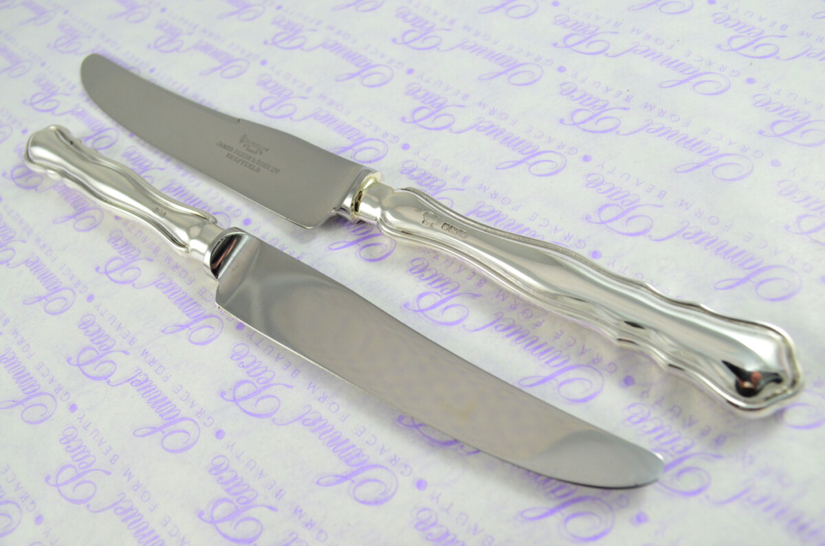 4 Table &  4 Dessert Knives Sterling Silver 1969 Dubarry Pattern J Dixon & Sons Sheffield Assayed - Image 5