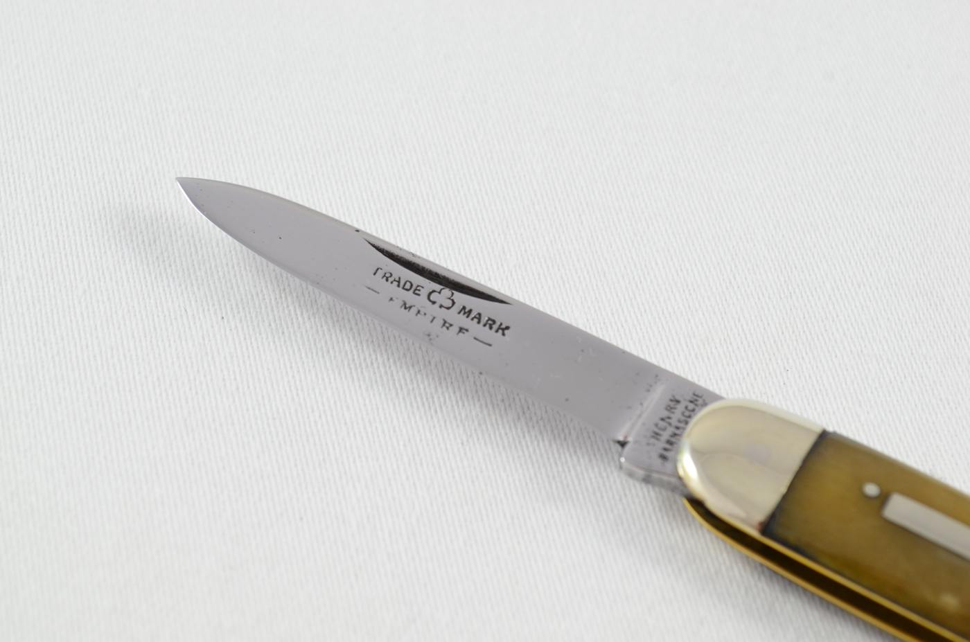 Henry Barnscorne & Sons 2 Piece Buffalo Horn Handled Pen Knife c.1910 Sheffield - Image 2