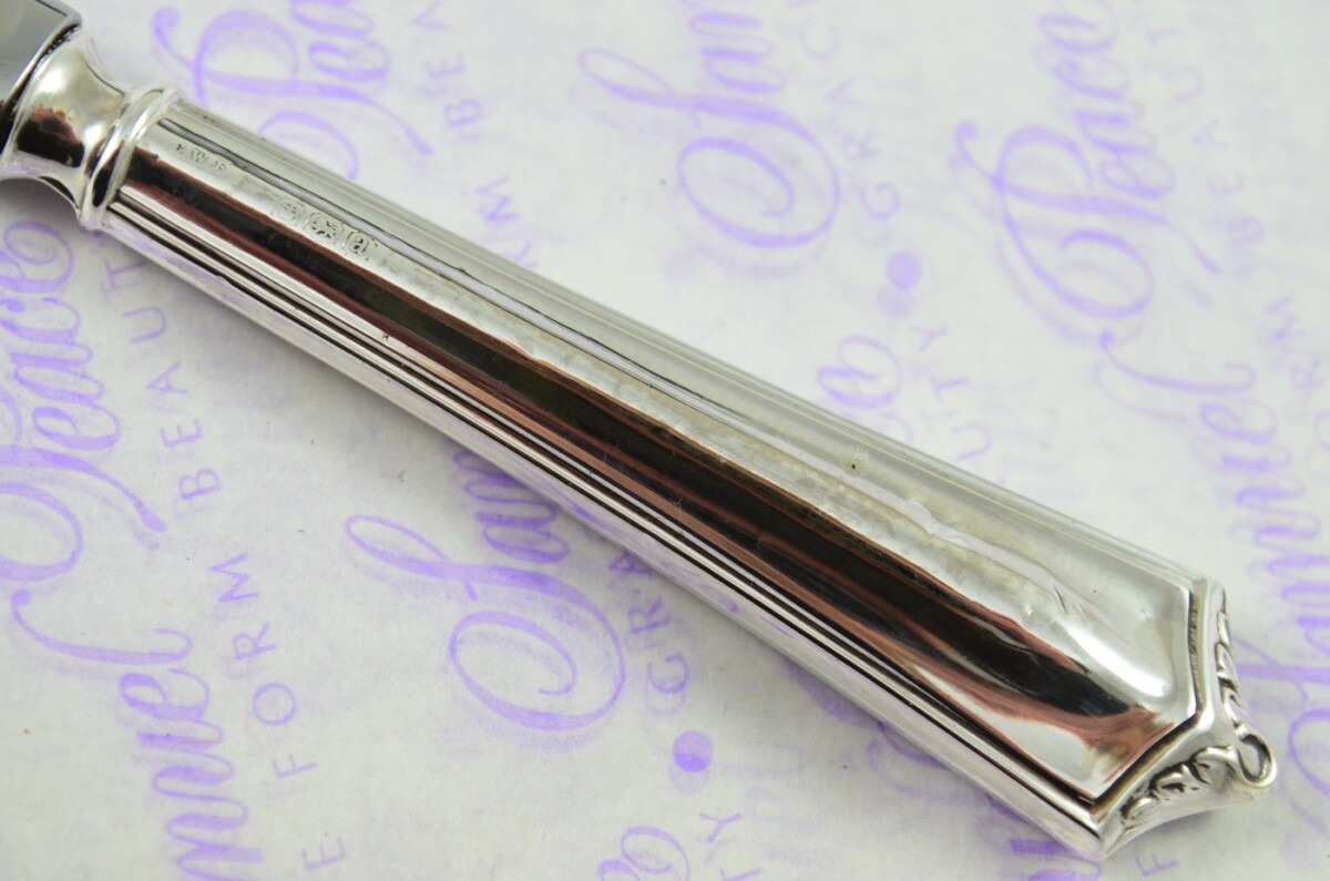 C W Fletcher Sheffield Sterling Silver Handled Letter Opener/Paper knife St Madoes Pattern 1918 - Image 3