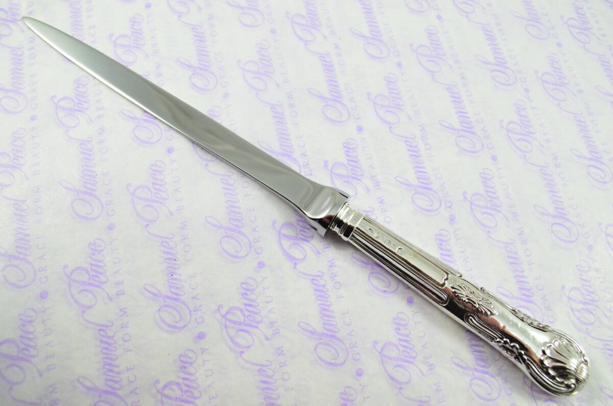 Kings Pattern Birmingham Sterling Silver Handled Letter Opener 1829 Boxed - Image 2