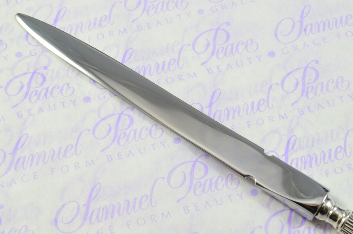 William Yates Sheffield Sterling Silver Handled Letter Opener Queensbury Pattern 1909 Cased - Image 6