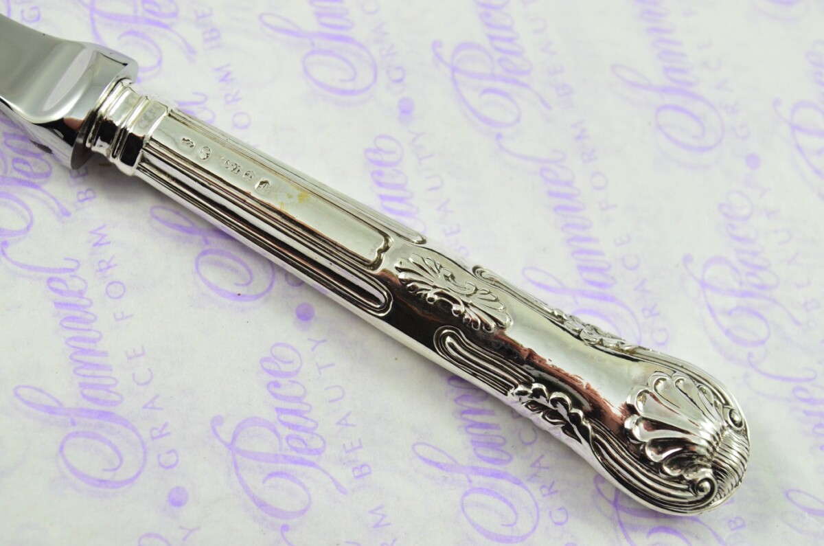 Kings Pattern Birmingham Sterling Silver Handled Letter Opener 1829 Boxed - Image 3