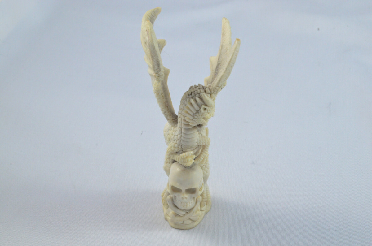 Dragon Carved Walking Stick Cane Top Handle Stag Antler Horn Made Sheffield England