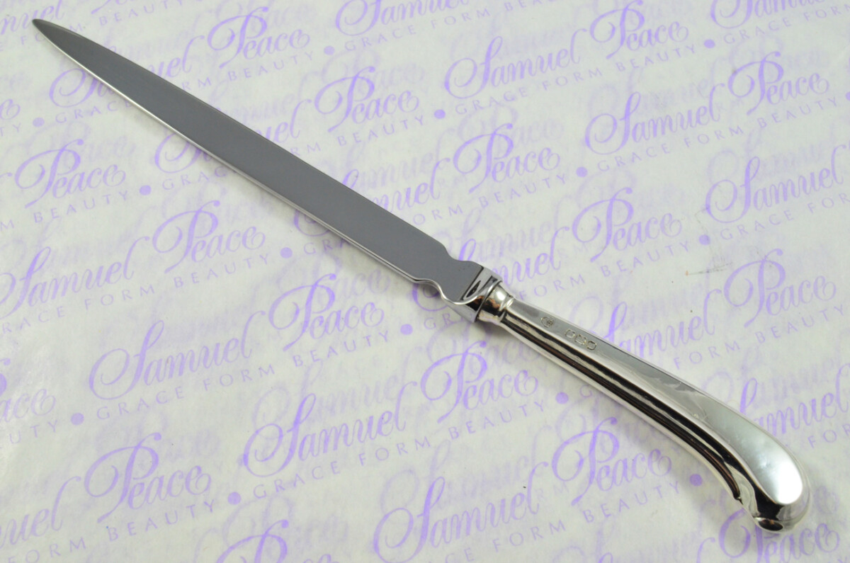 William Hutton & Sons Sheffield Sterling Silver Handled Letter Opener Pistol Pattern 1917 Cased - Image 3