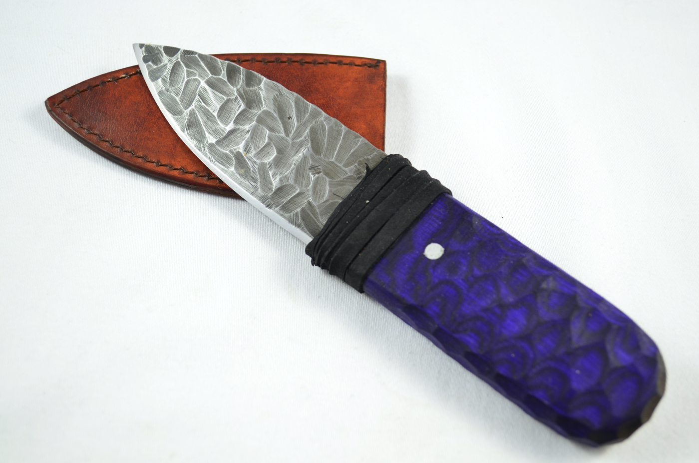 A Genuine Laminate Handled Damascus Steel Dirk Sgian Dubh Made In Sheffield England