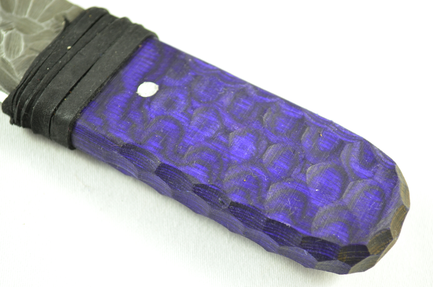A Genuine Laminate Handled Damascus Steel Dirk Sgian Dubh Made In Sheffield England - Image 3