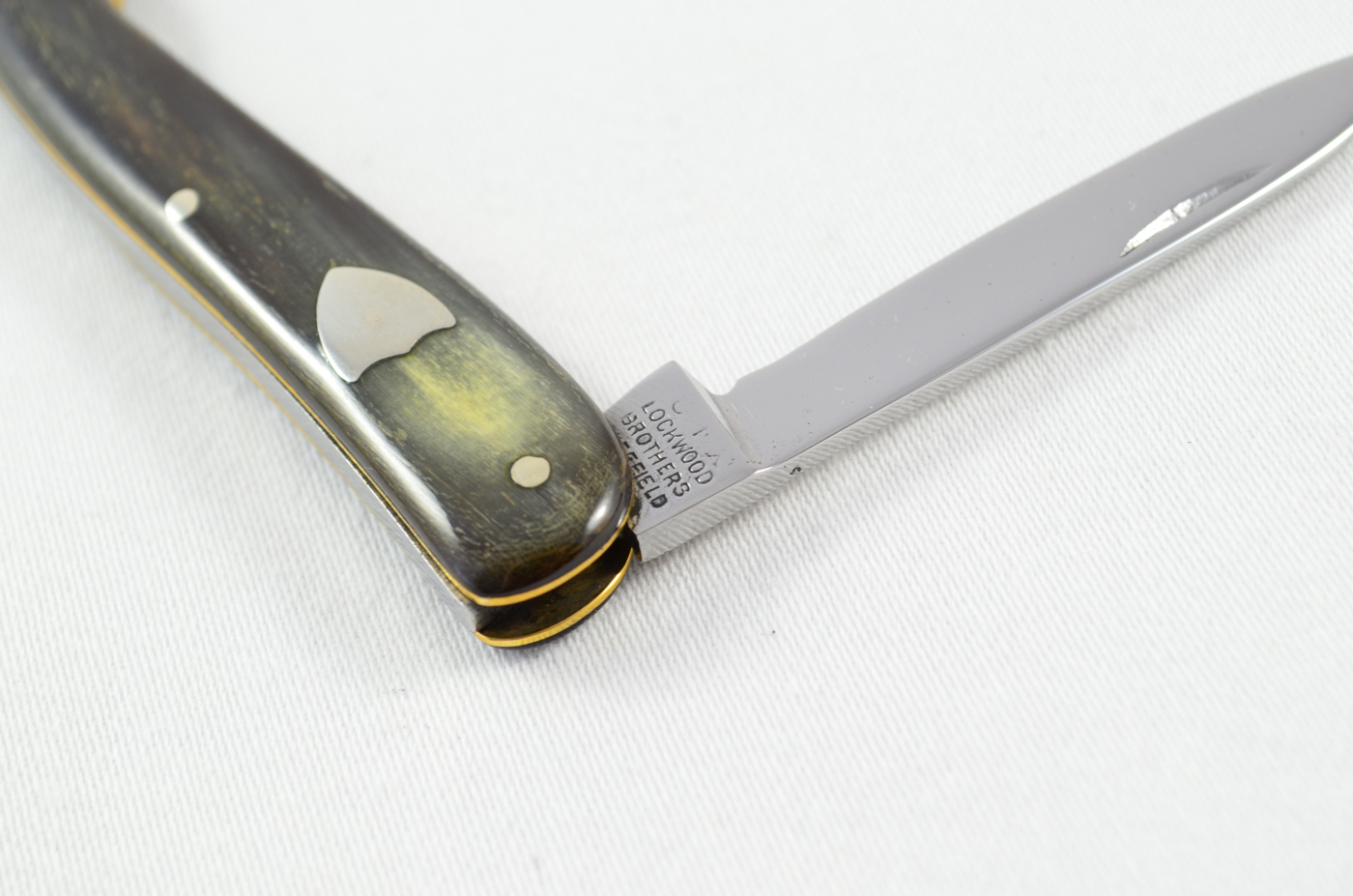 Rare Lockwood Brothers 2 Piece Buffalo Horn Handled Pen Knife c.1910 Sheffield - Image 5