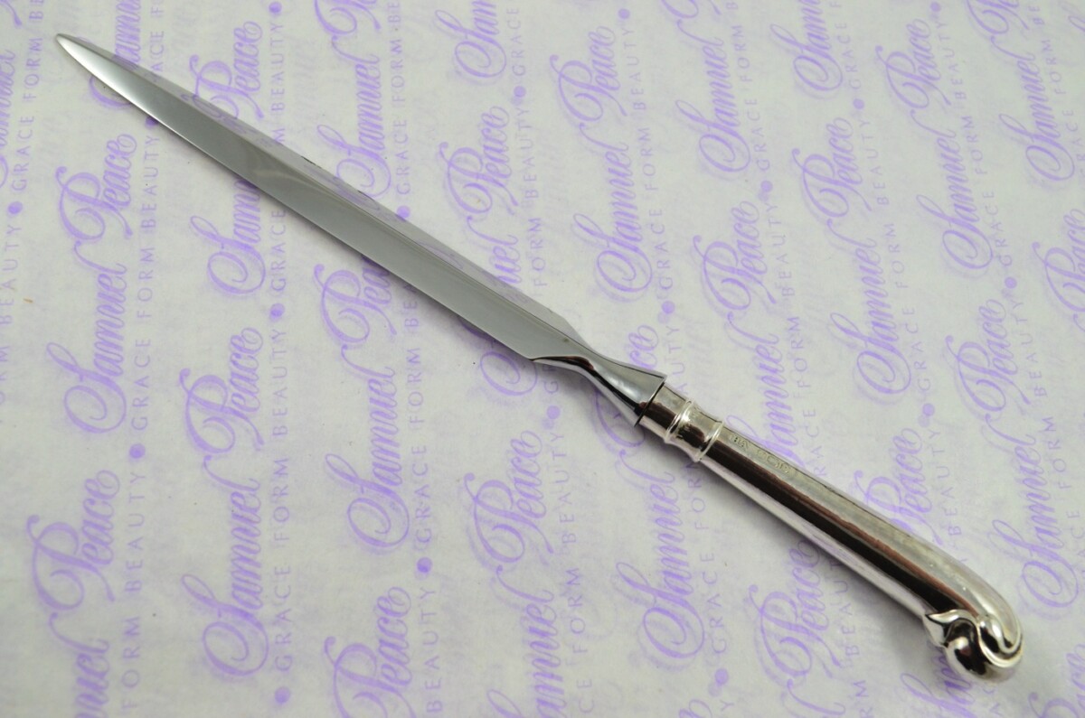 Henry Atkinson Sheffield Sterling Silver Handled Letter Opener/Paper knife Pistol Pattern 1913 - Image 2