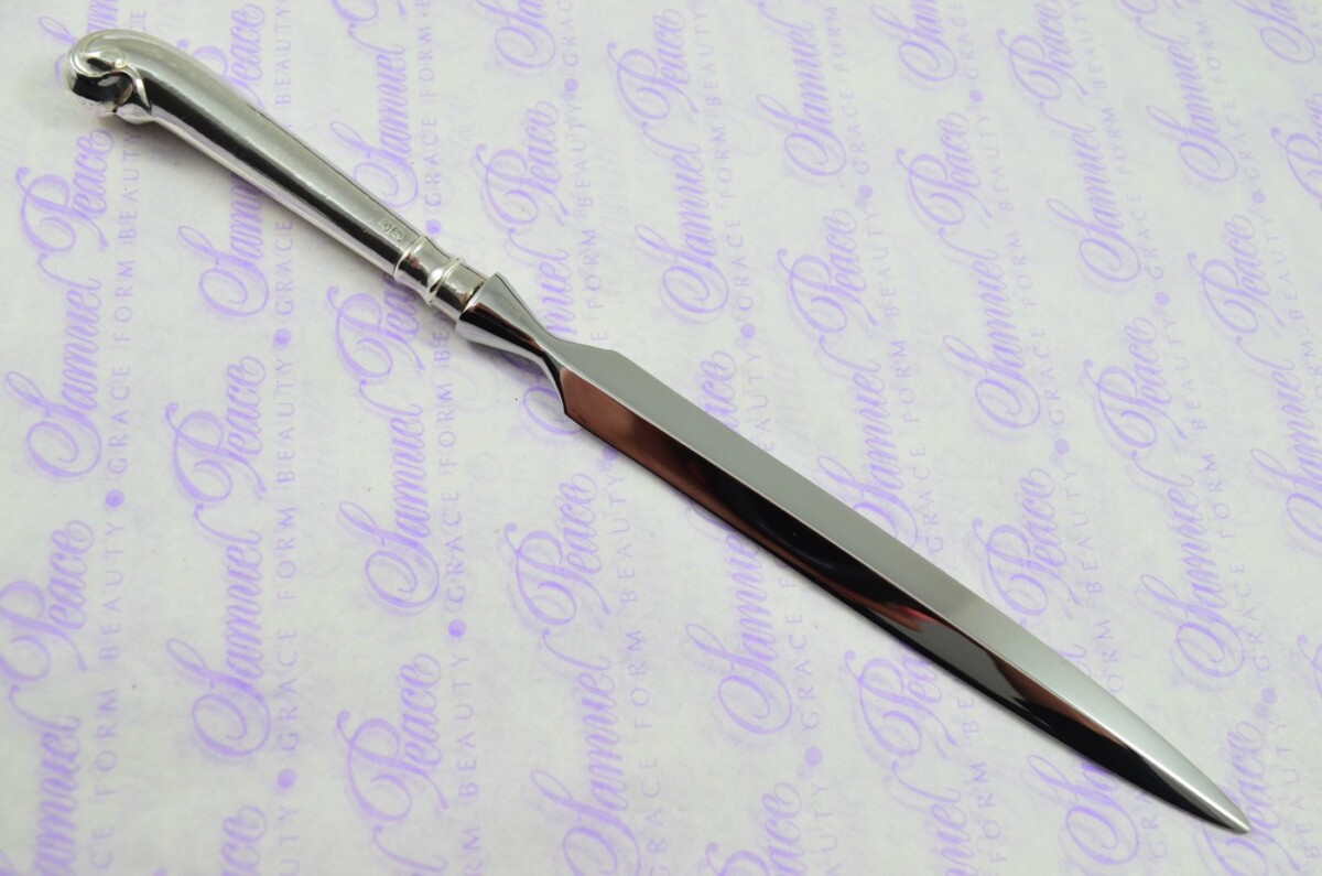Henry Atkinson Sheffield Sterling Silver Handled Letter Opener/Paper knife Pistol Pattern 1913 - Image 4