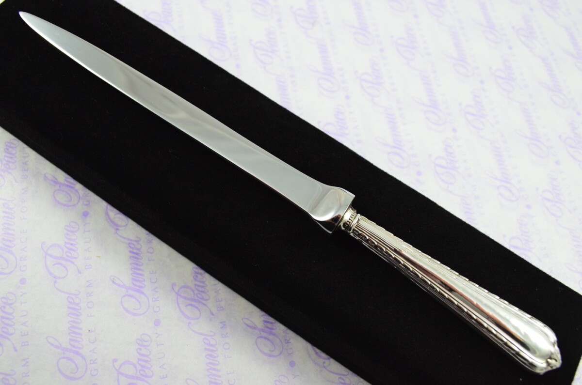 John Yates Sheffield Sterling Silver Handled Letter Opener/Paper knife Tarbat Pattern 1901
