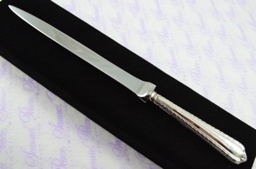 John Yates Sheffield Sterling Silver Handled Letter Opener/Paper knife Tarbat Pattern 1901